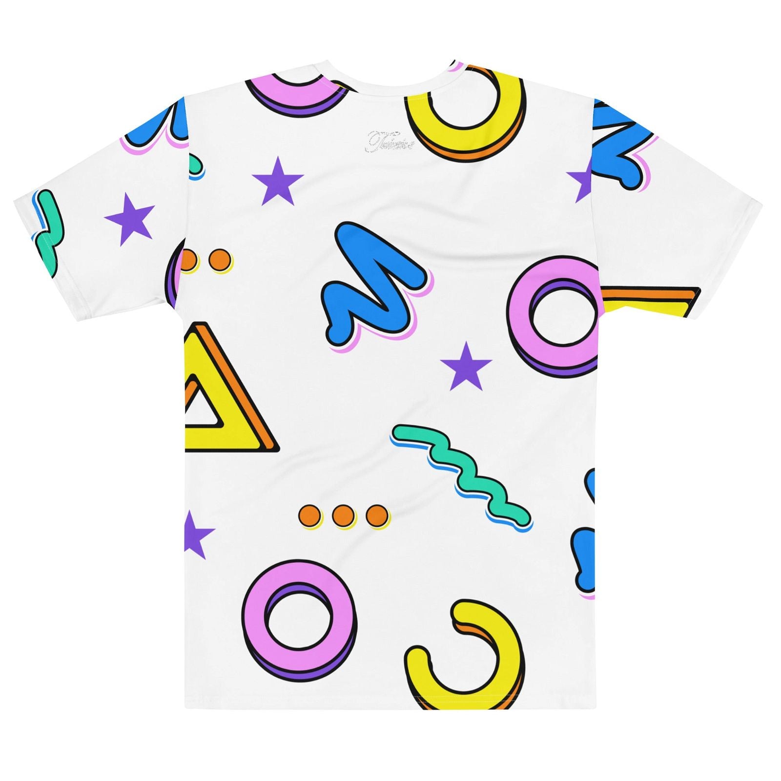 Men's 80s Party Pattern Crew Neck T-Shirt - Twinsies Shop