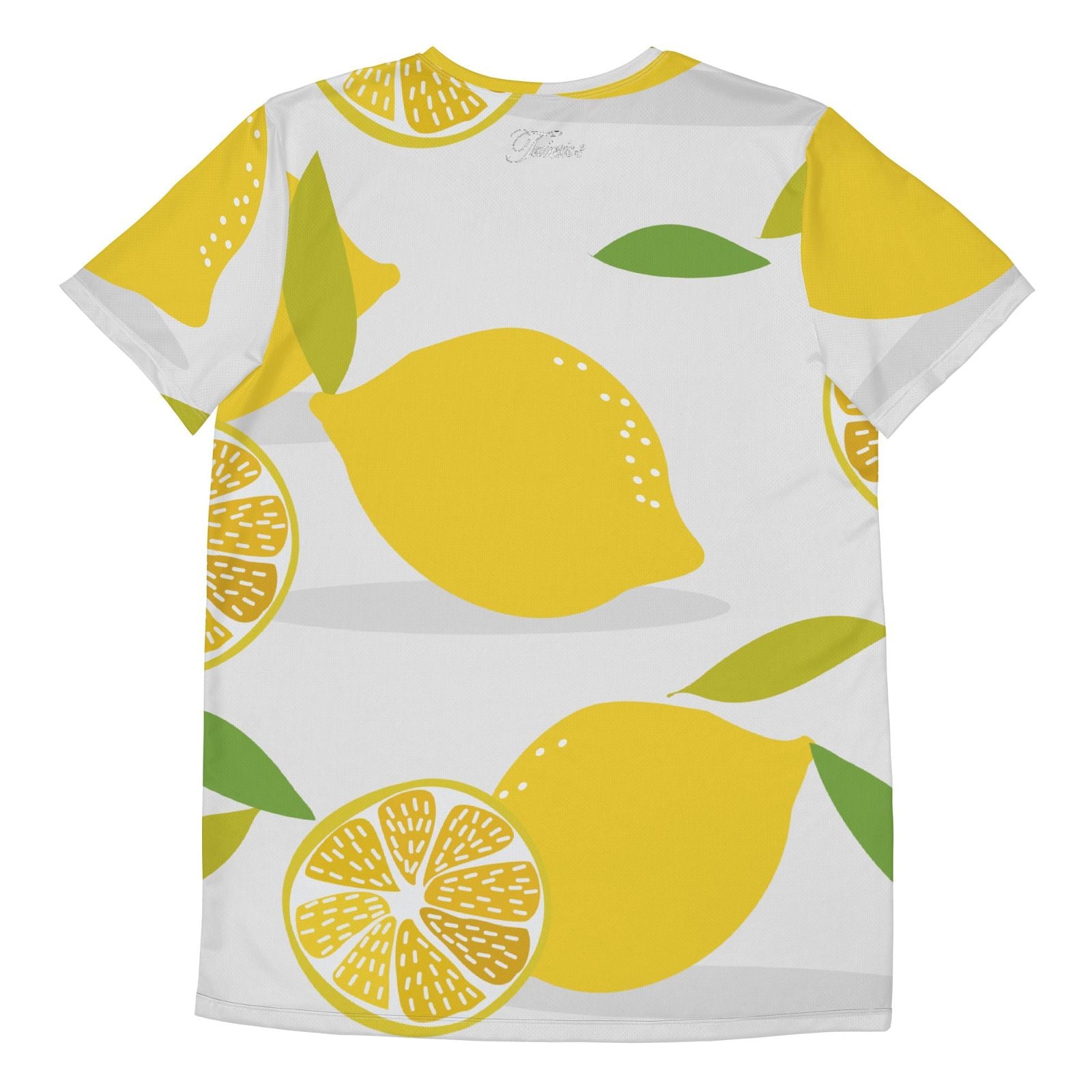 Men's Lemon Pattern Athletic T-Shirt - Twinsies Shop