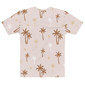 Men's Palm Tree Pattern Crew Neck T-Shirt - Twinsies Shop
