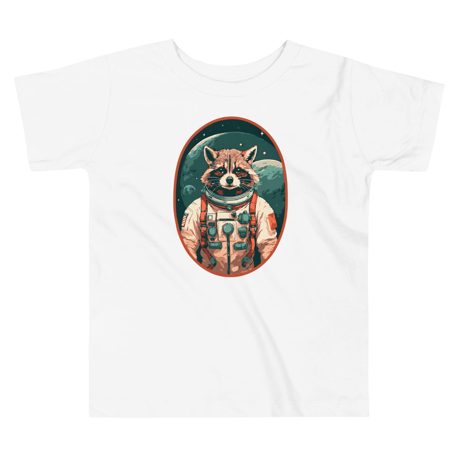Toddler's Astronaut Raccoon Graphic T-Shirt - Twinsies Shop