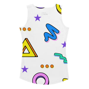 Women's 80s Party Pattern Tank Top - Twinsies Shop