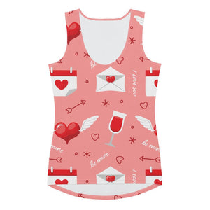 Women's Be Mine Pattern Tank Top - Twinsies Shop