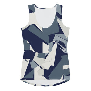 Women's Blocky Camo Pattern Tank Top - Twinsies Shop