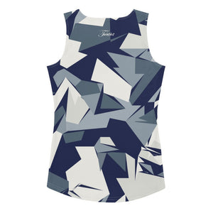 Women's Blocky Camo Pattern Tank Top - Twinsies Shop