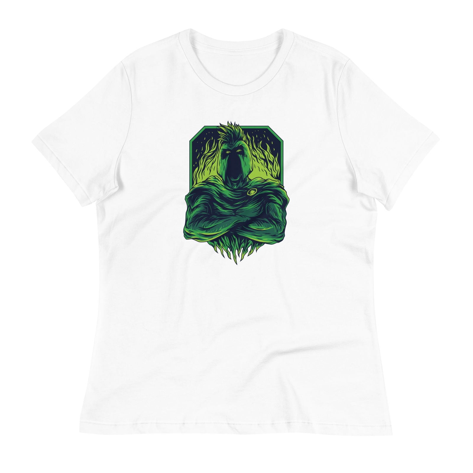 Women's Green Spartan Relaxed Fit Graphic T-Shirt - Twinsies Shop
