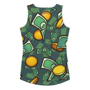 Women's Money Pattern Tank Top - Twinsies Shop