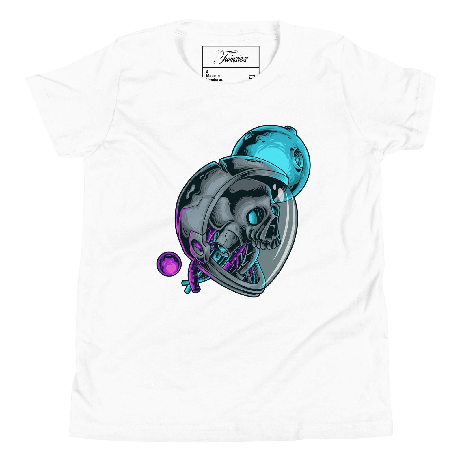 Youth's Astronaut Skull Graphic T-Shirt - Twinsies Shop